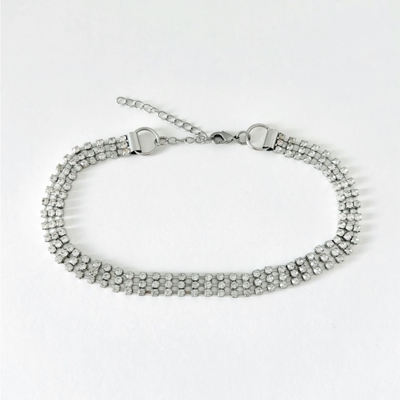 Jewelry - Diamond Choker Silver